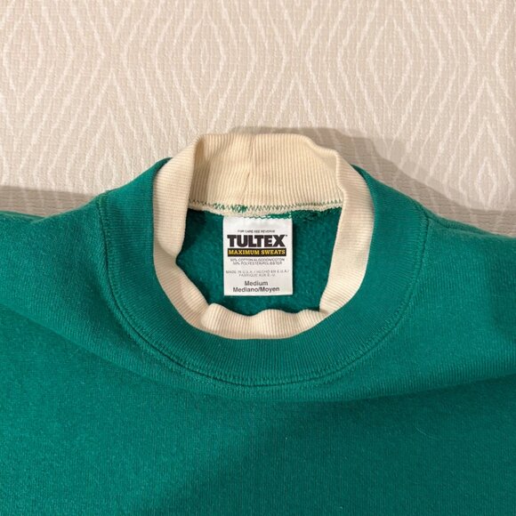 Vintage Layered Faux Turtleneck Cropped Sweater Size Medium - Picture 4 of 4